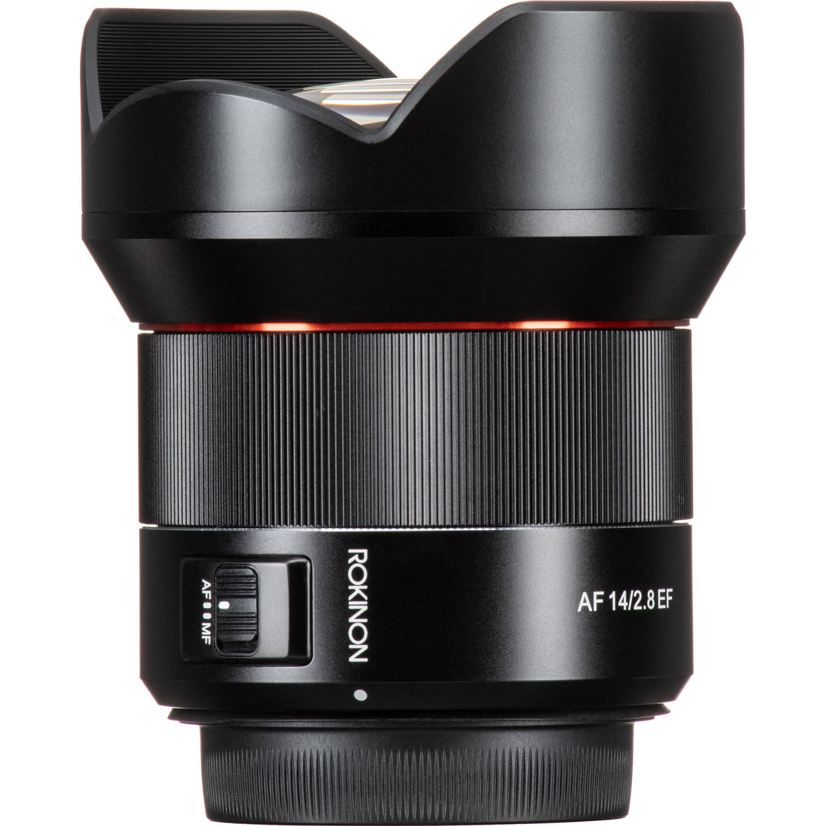 Lente Rokinon AF 14mm f/2.8 - contenido de la caja