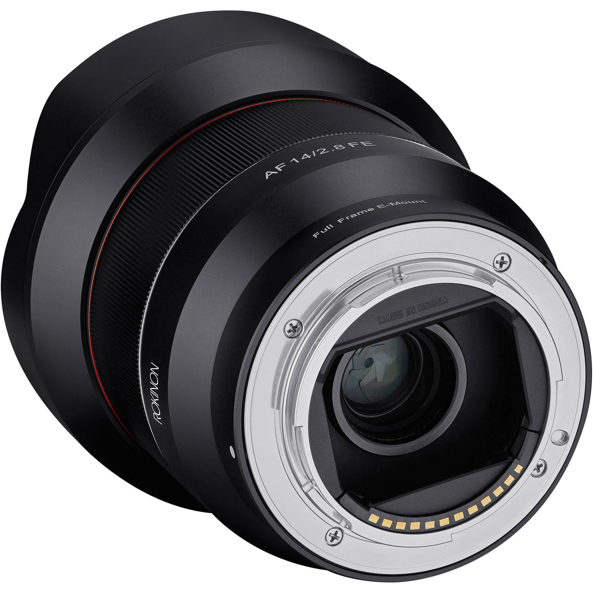 Lente Rokinon AF 14mm f/2.8 FE - puertos y conexiones