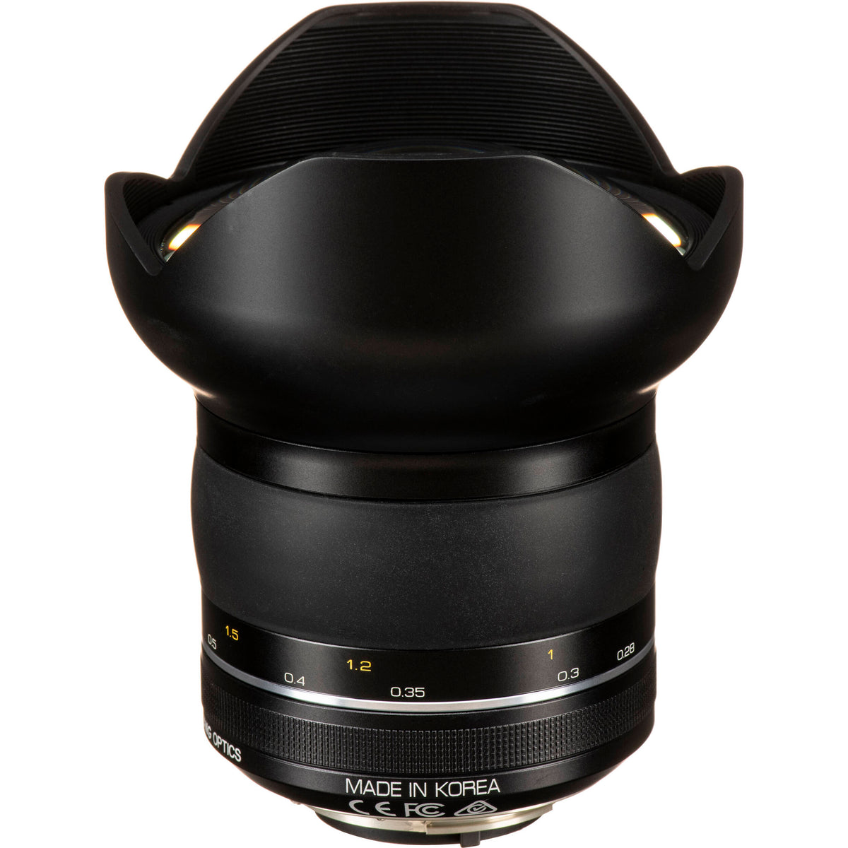 Lente Rokinon SP 14mm f/2.4 - vista trasera
