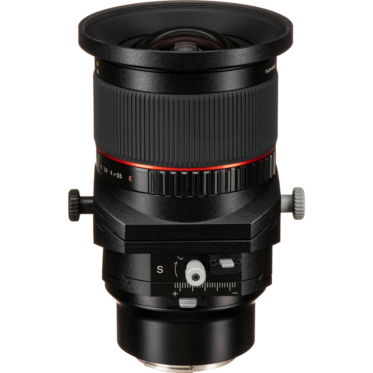 Lente Rokinon T-S 24mm f/3.5 ED AS UMC Tilt-Shift - vista frontal
