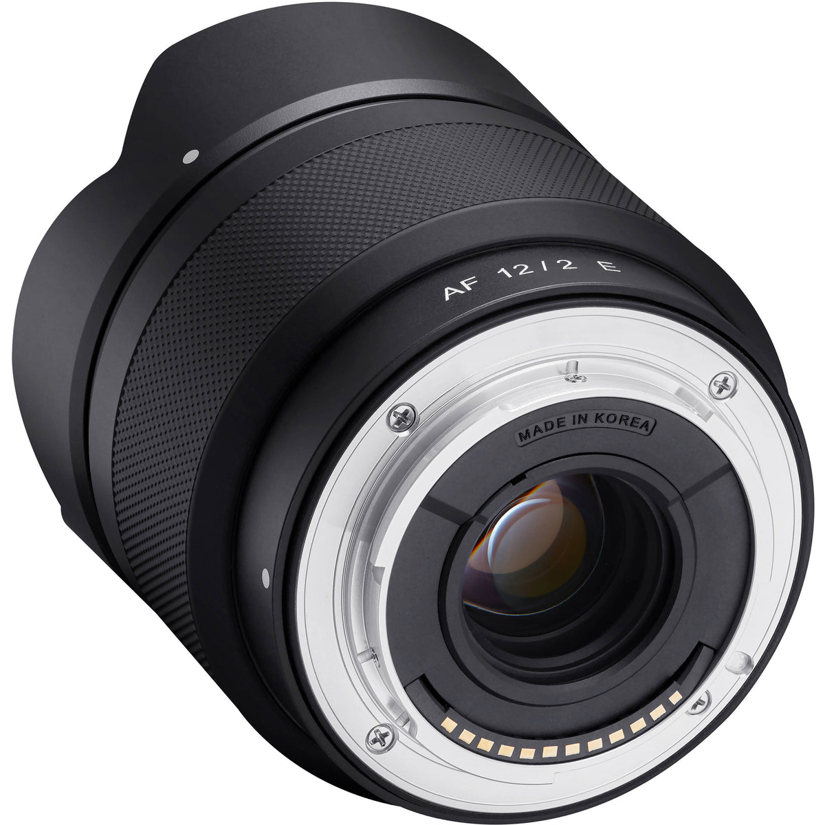 Lente Samyang 12mm f/2.0 AF Compact Ultra-Wide Angle - puertos y conexiones