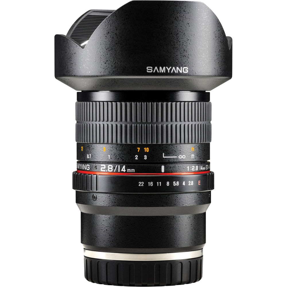 Lente Samyang 14mm f/2.8 ED AS IF UMC - vista principal