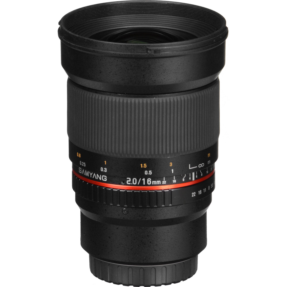 Lente Samyang 16mm f/2.0 ED AS UMC CS - vista principal