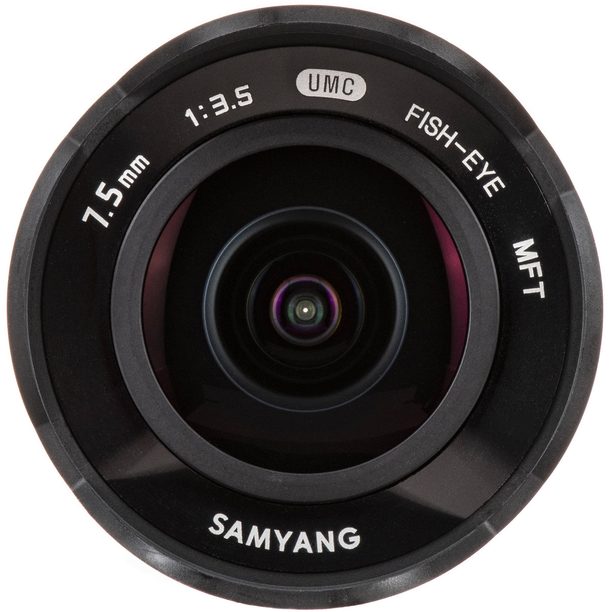 Lente Samyang 7.5mm f/3.5 UMC Fisheye - Negro - puertos y conexiones
