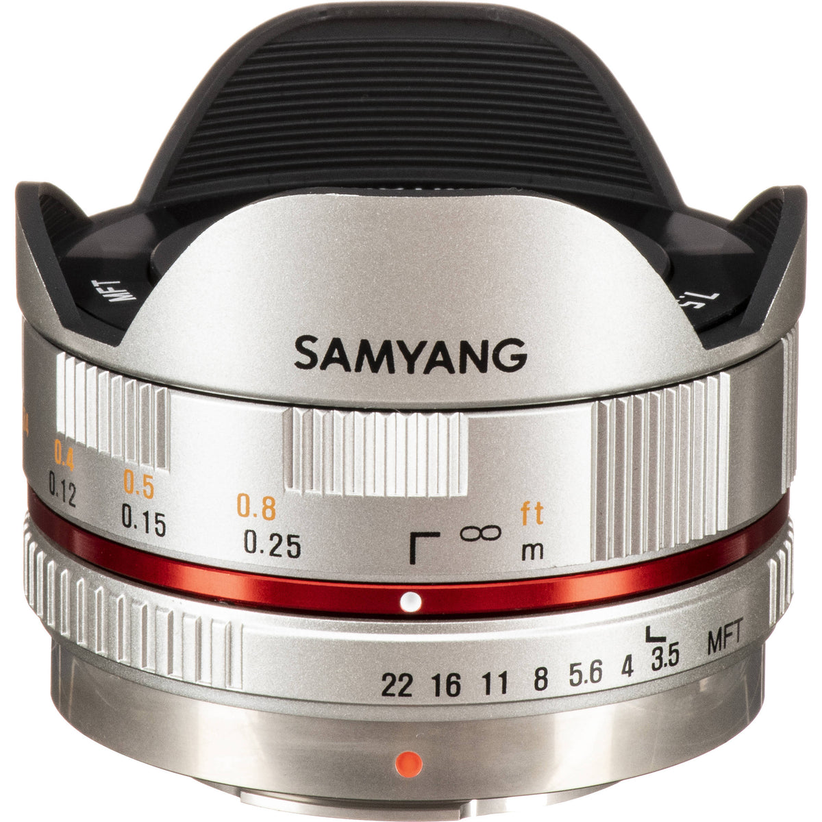 Lente Samyang 7.5mm f/3.5 UMC Fisheye - Plateado - vista principal
