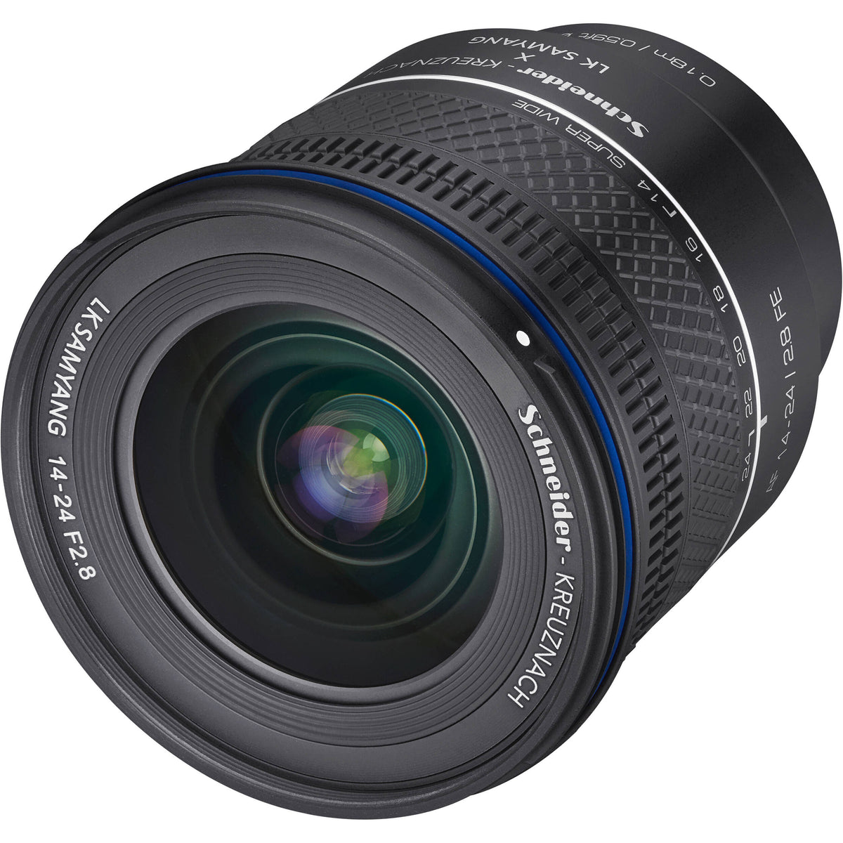 Lente Samyang AF 14-24mm f/2.8 - vista frontal