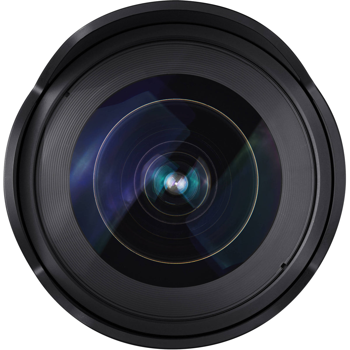 Lente Samyang AF 14mm f/2.8 FE - vista lateral