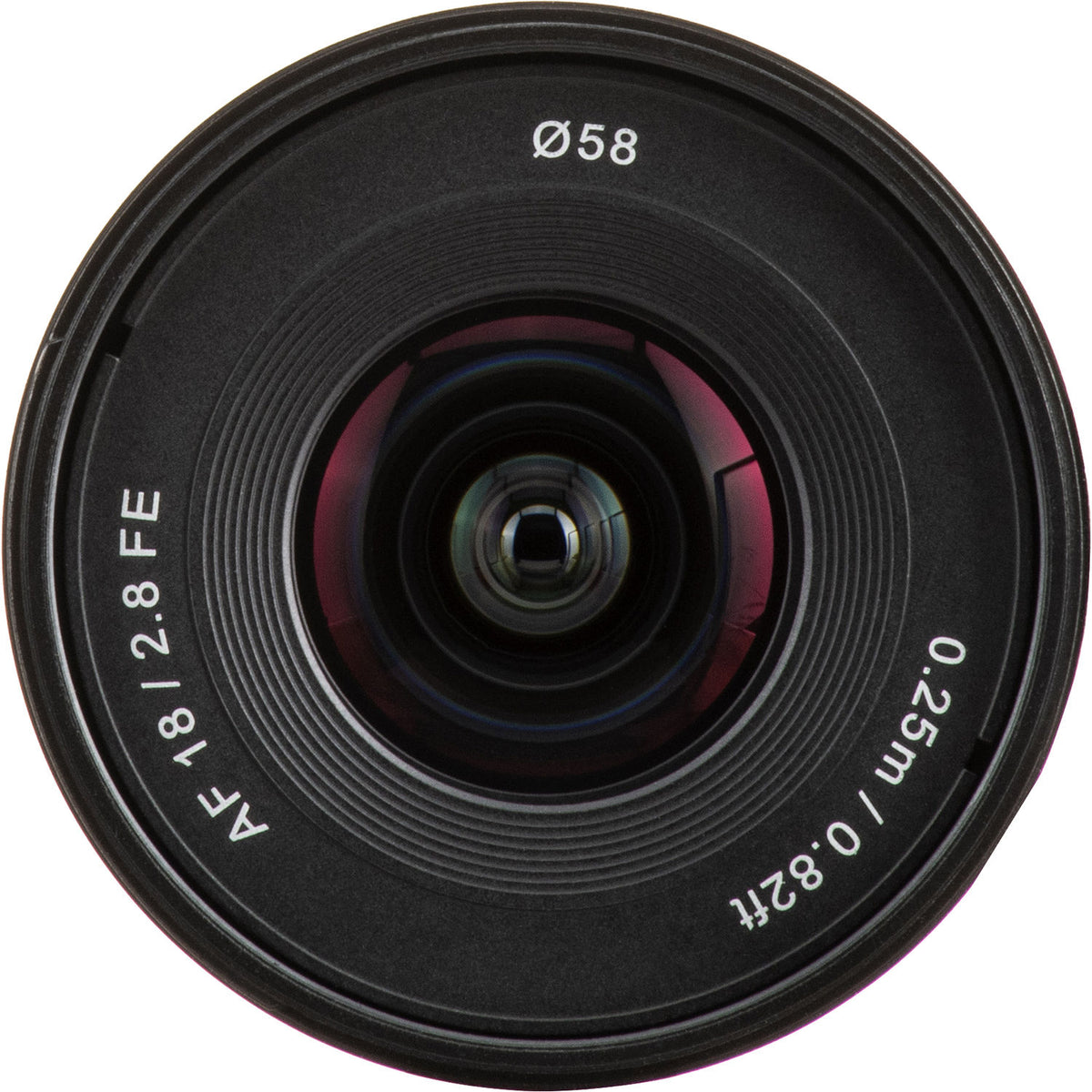 Lente Samyang AF 18mm f/2.8 FE - contenido de la caja