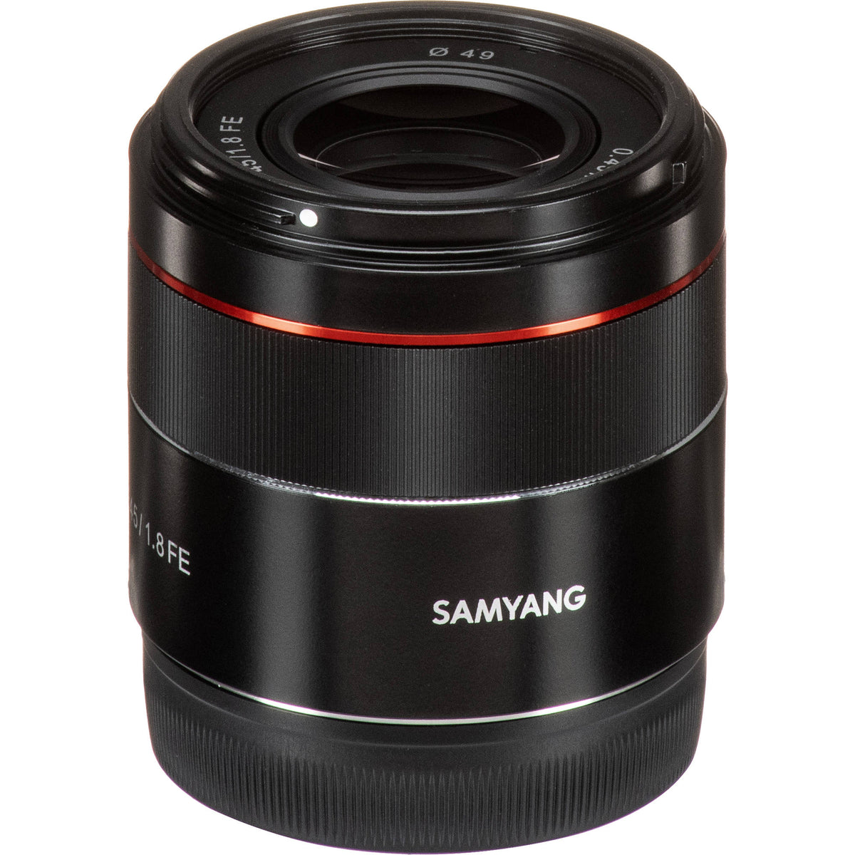 Lente Samyang AF 45mm f/1.8 FE - vista principal