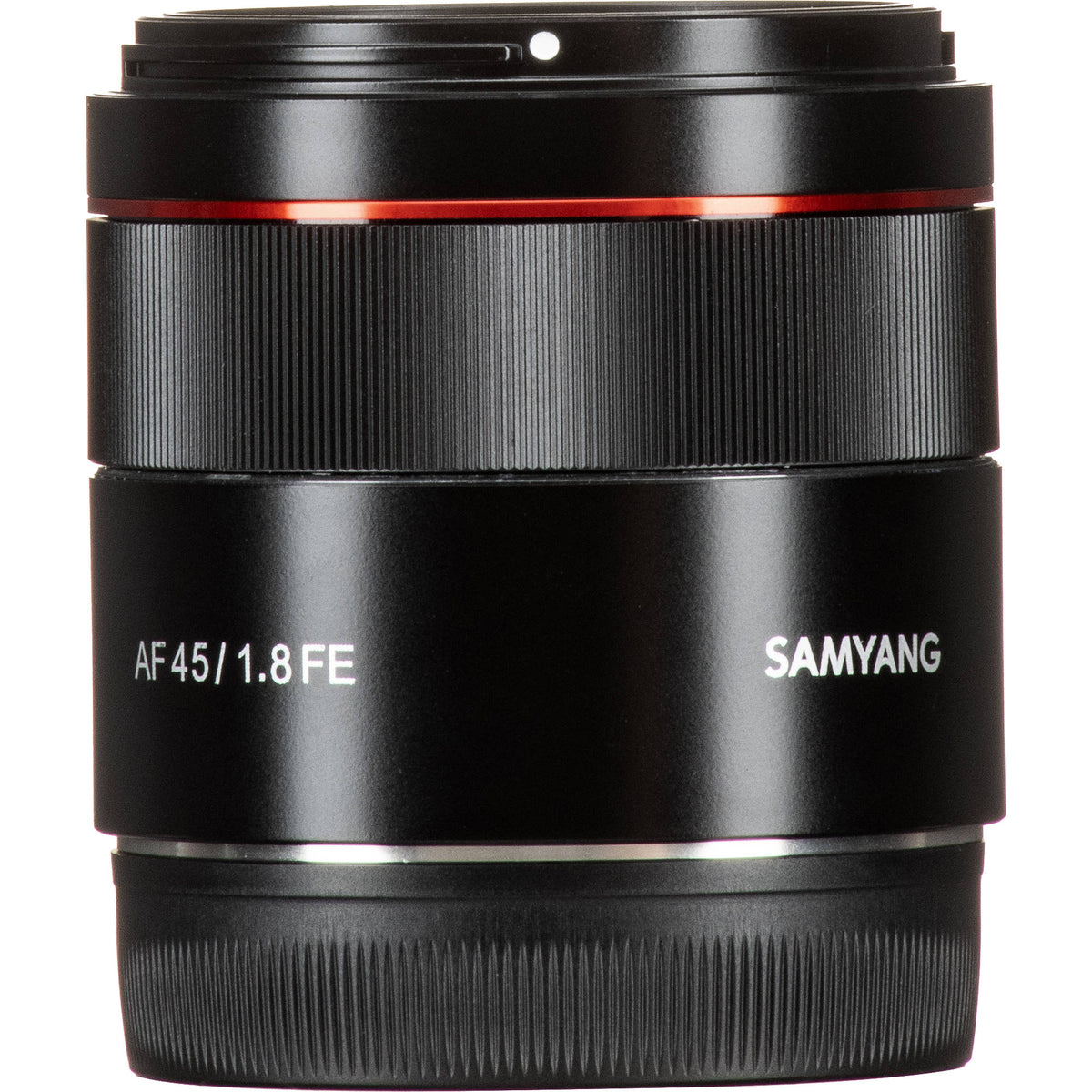 Lente Samyang AF 45mm f/1.8 FE - contenido de la caja