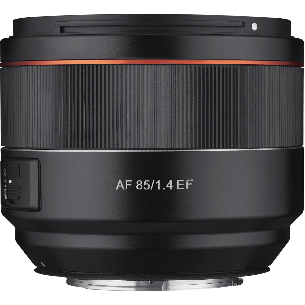 Lente Samyang AF 85mm f/1.4 EF - vista frontal
