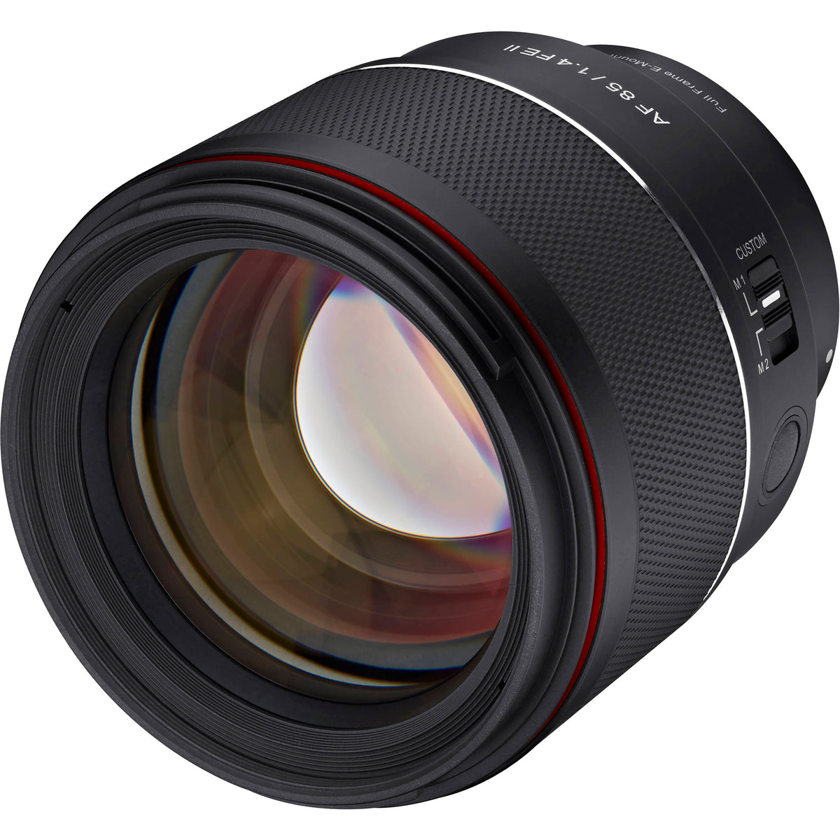 Lente Samyang AF 85mm f/1.4 FE II - vista frontal