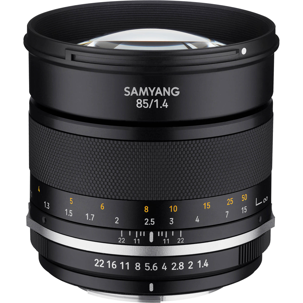 Lente Samyang MF 85mm f/1.4 WS Mk2 - puertos y conexiones