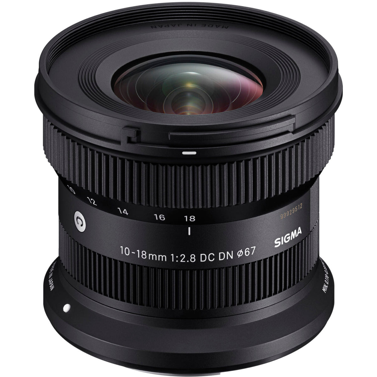 Lente Sigma 10-18mm f/2.8 DC DN Contemporary - vista trasera