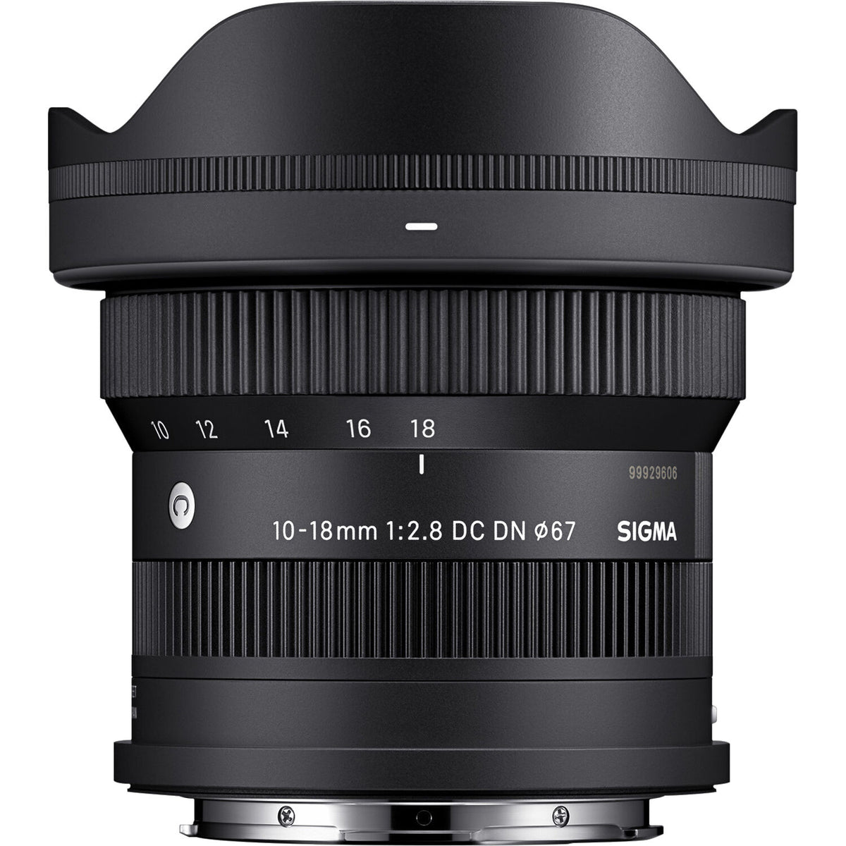 Lente Sigma 10-18mm f/2.8 DC DN Contemporary - vista trasera