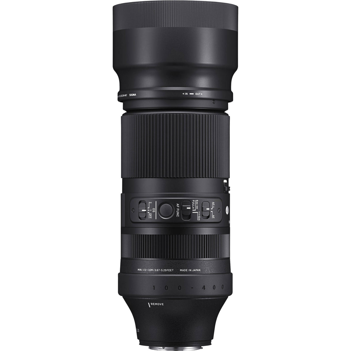 Lente Sigma 100-400mm f/5-6.3 DG DN OS Contemporary - vista frontal