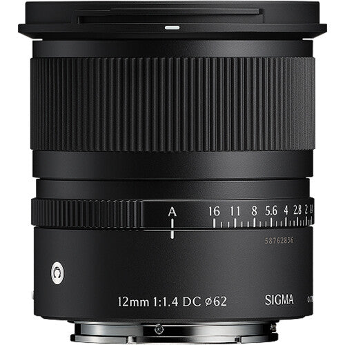 Lente Sigma 12mm f/1.4 DC Contemporary - vista frontal