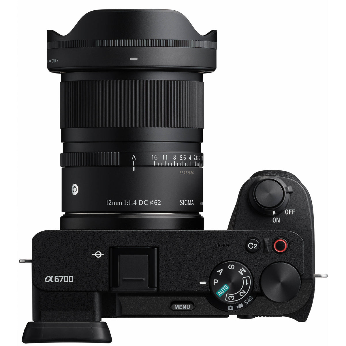Lente Sigma 12mm f/1.4 DC Contemporary - vista lateral