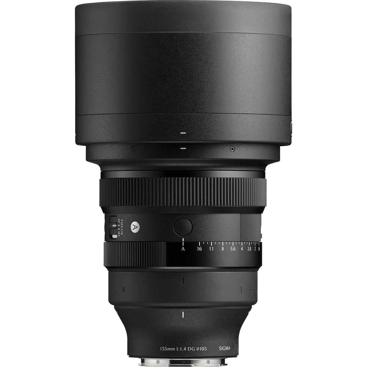 Lente Sigma 135mm f/1.4 DG Art - vista lateral