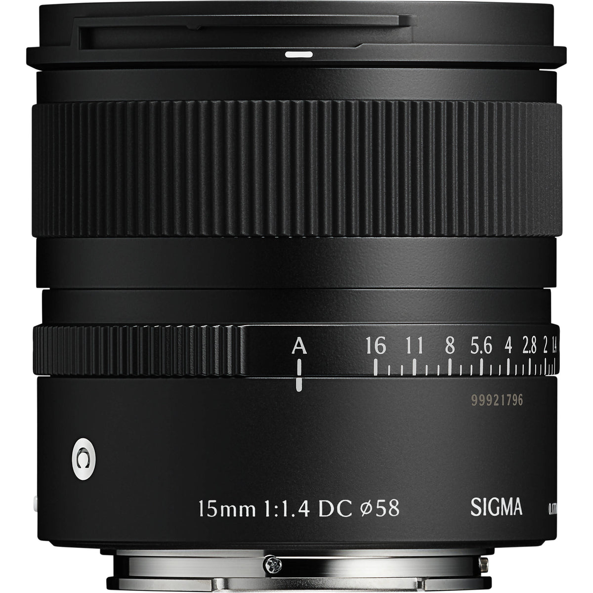 Lente Sigma 15mm f/1.4 DC Contemporary - vista frontal