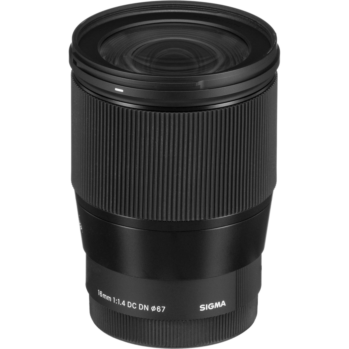 Lente Sigma 16mm f/1.4 DC DN Contemporary - vista lateral