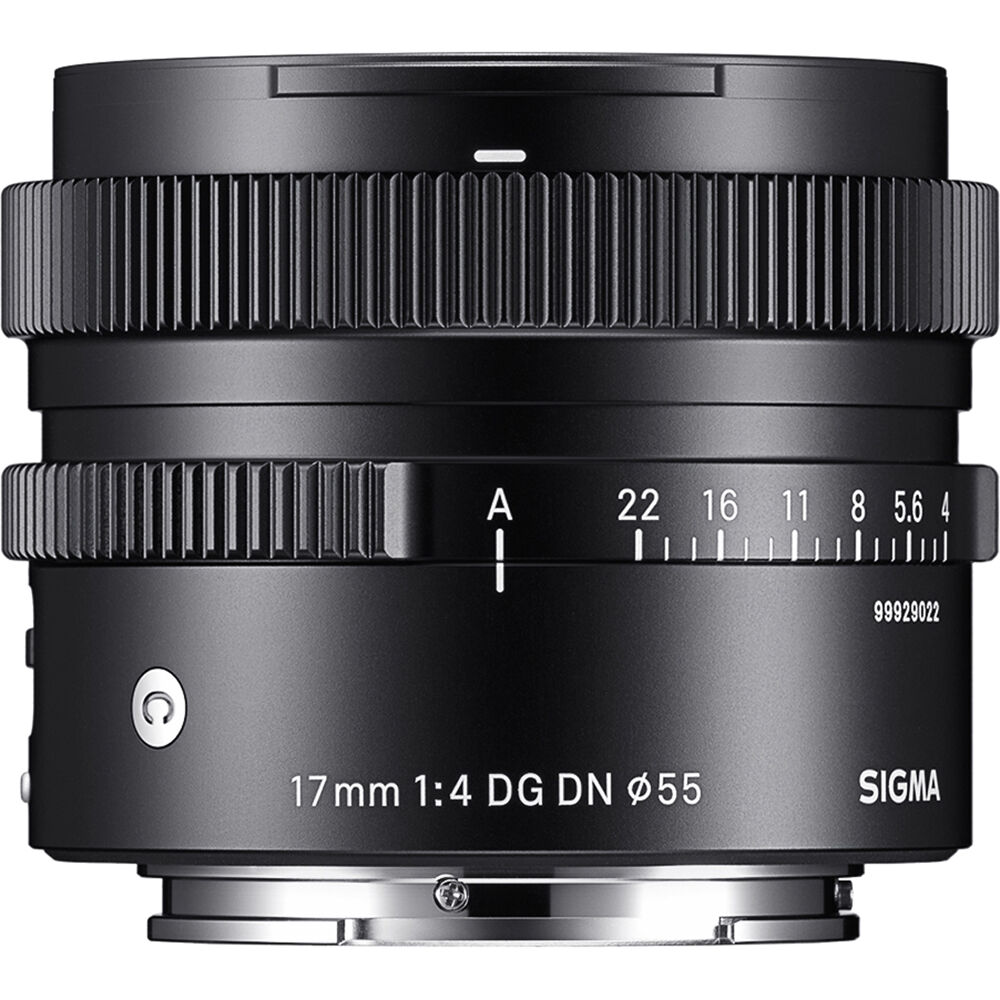 Lente Sigma 17mm f/4 DG DN Contemporary - vista frontal