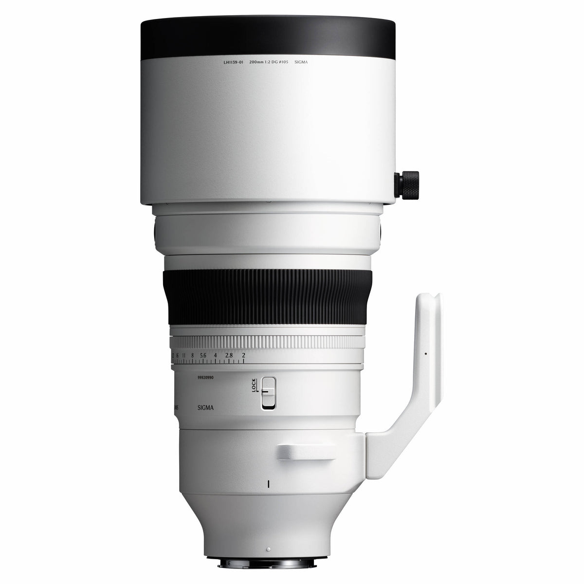 Lente Sigma 200mm f/2 DG OS Sports - vista trasera