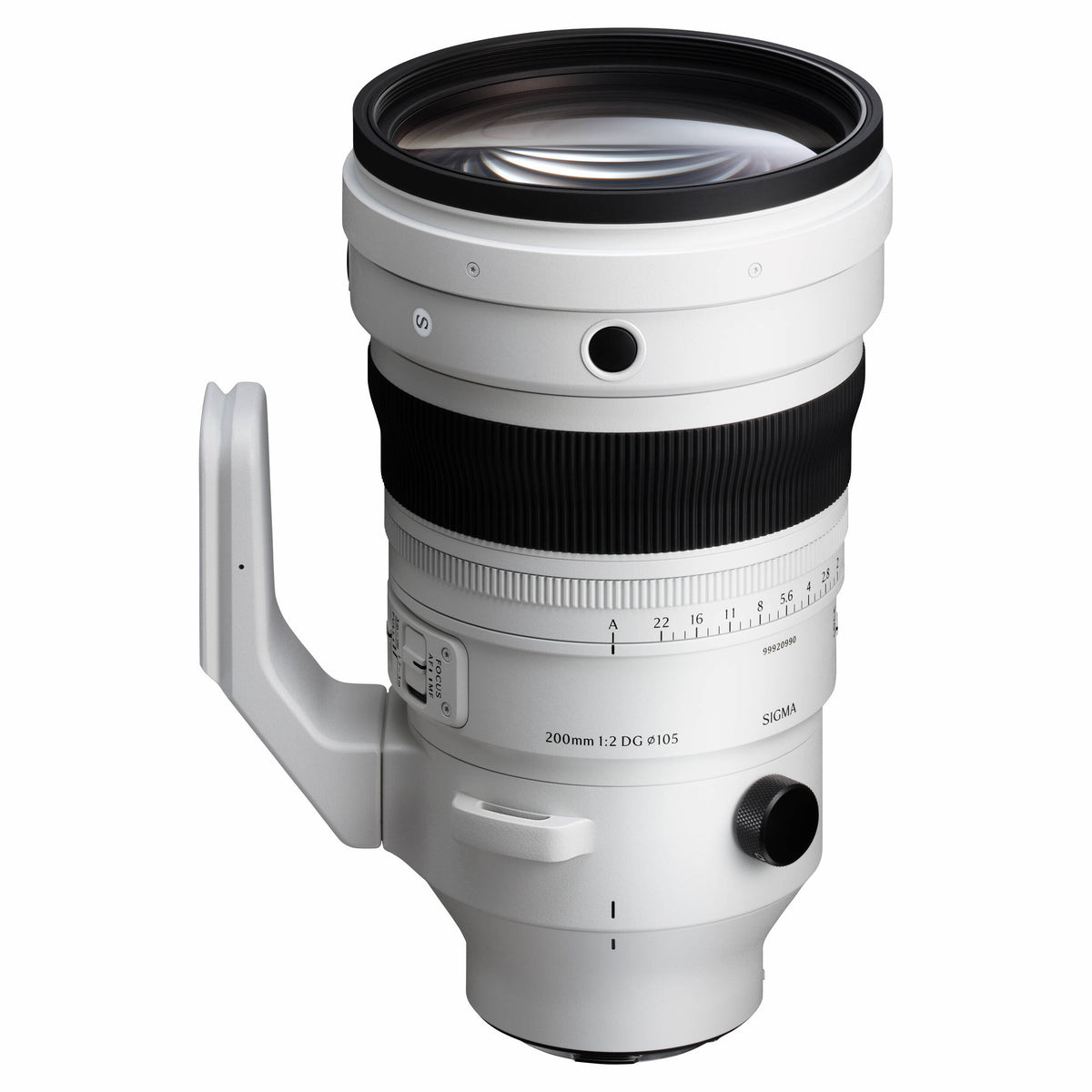 Lente Sigma 200mm f/2 DG OS Sports - vista lateral