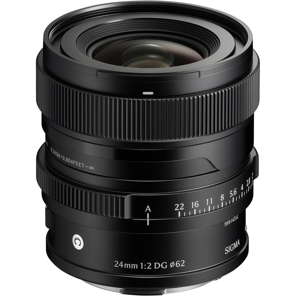 Lente Sigma 24mm f/2 DG Contemporary - vista frontal