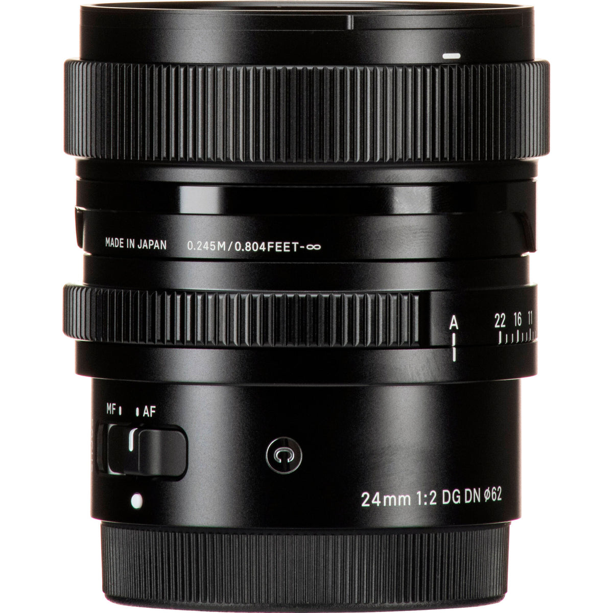 Lente Sigma 24mm f/2 DG DN Contemporary - vista trasera