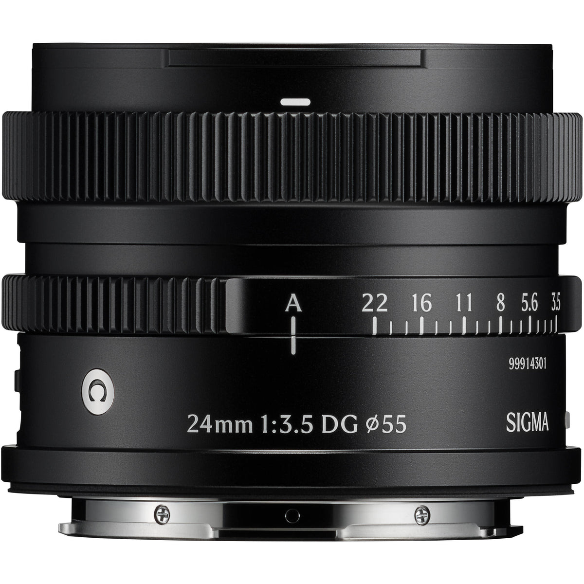Lente Sigma 24mm f/3.5 DG Contemporary - vista trasera