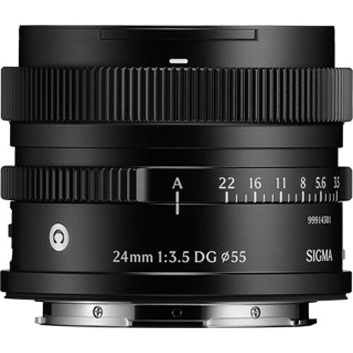 Lente Sigma 24mm f/3.5 DG Contemporary (Negro) - vista frontal
