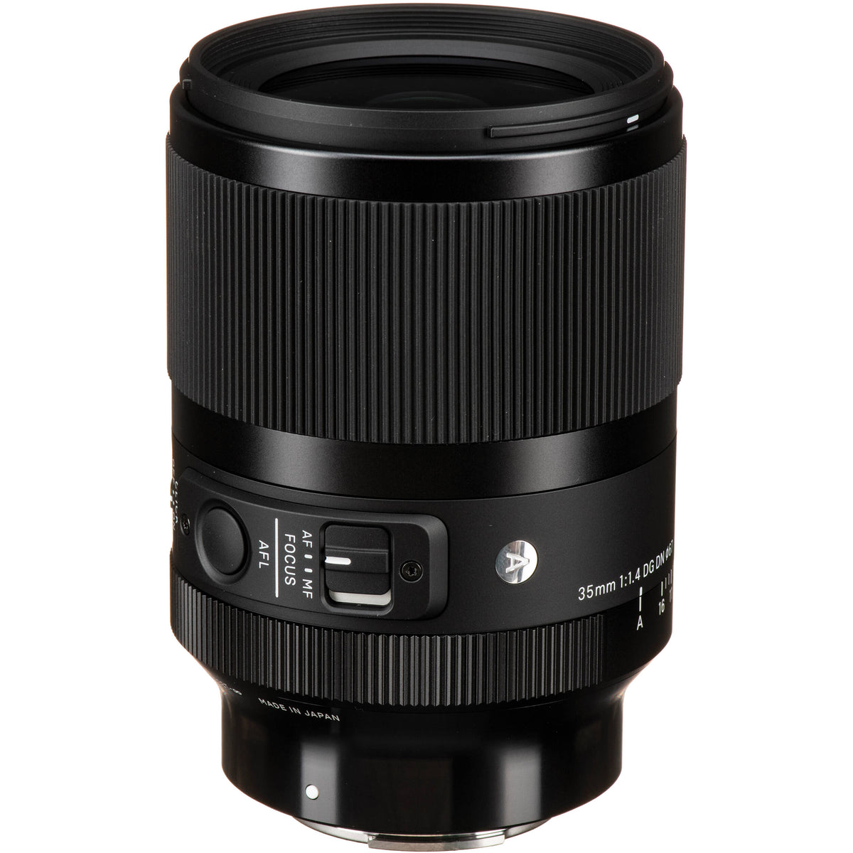 Lente Sigma 35mm f/1.4 DG DN Art - vista lateral