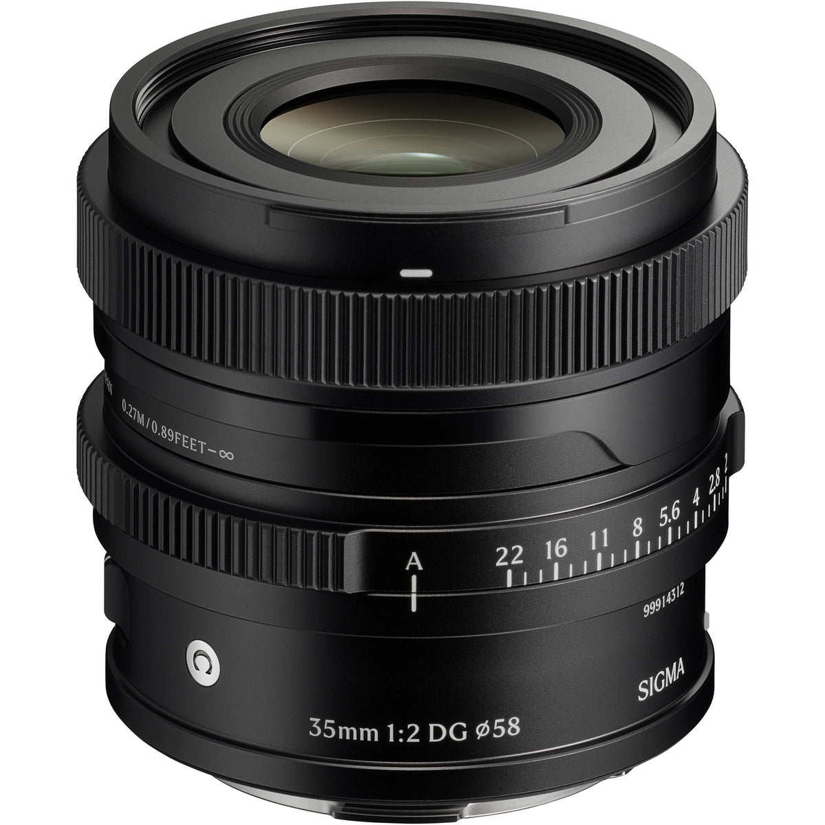 Lente Sigma 35mm f/2 DG Contemporary - vista frontal