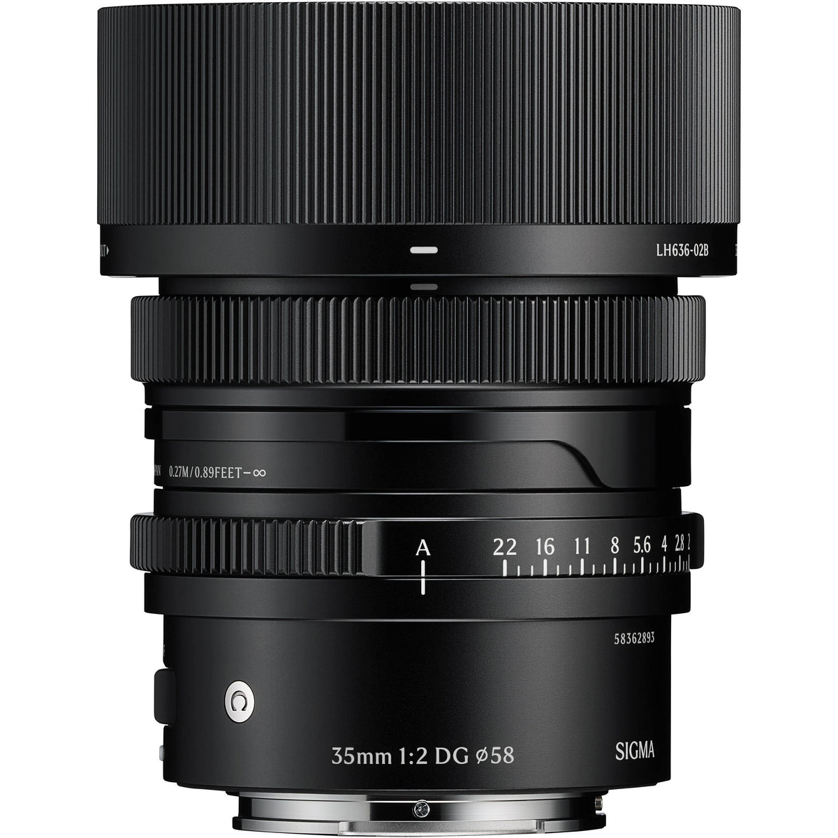 Lente Sigma 35mm f/2 DG DN Contemporary I Series Negro (Montura Sony E)