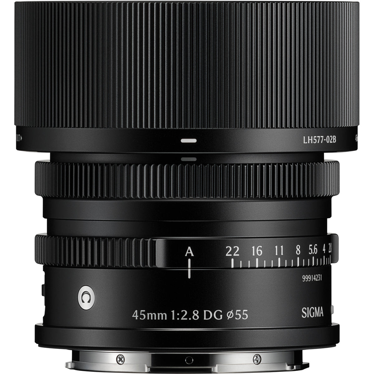 Lente Sigma 45mm f/2.8 DG Contemporary - vista principal