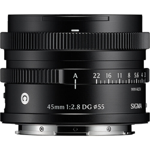 Lente Sigma 45mm f/2.8 DG Contemporary (Negro) - vista frontal
