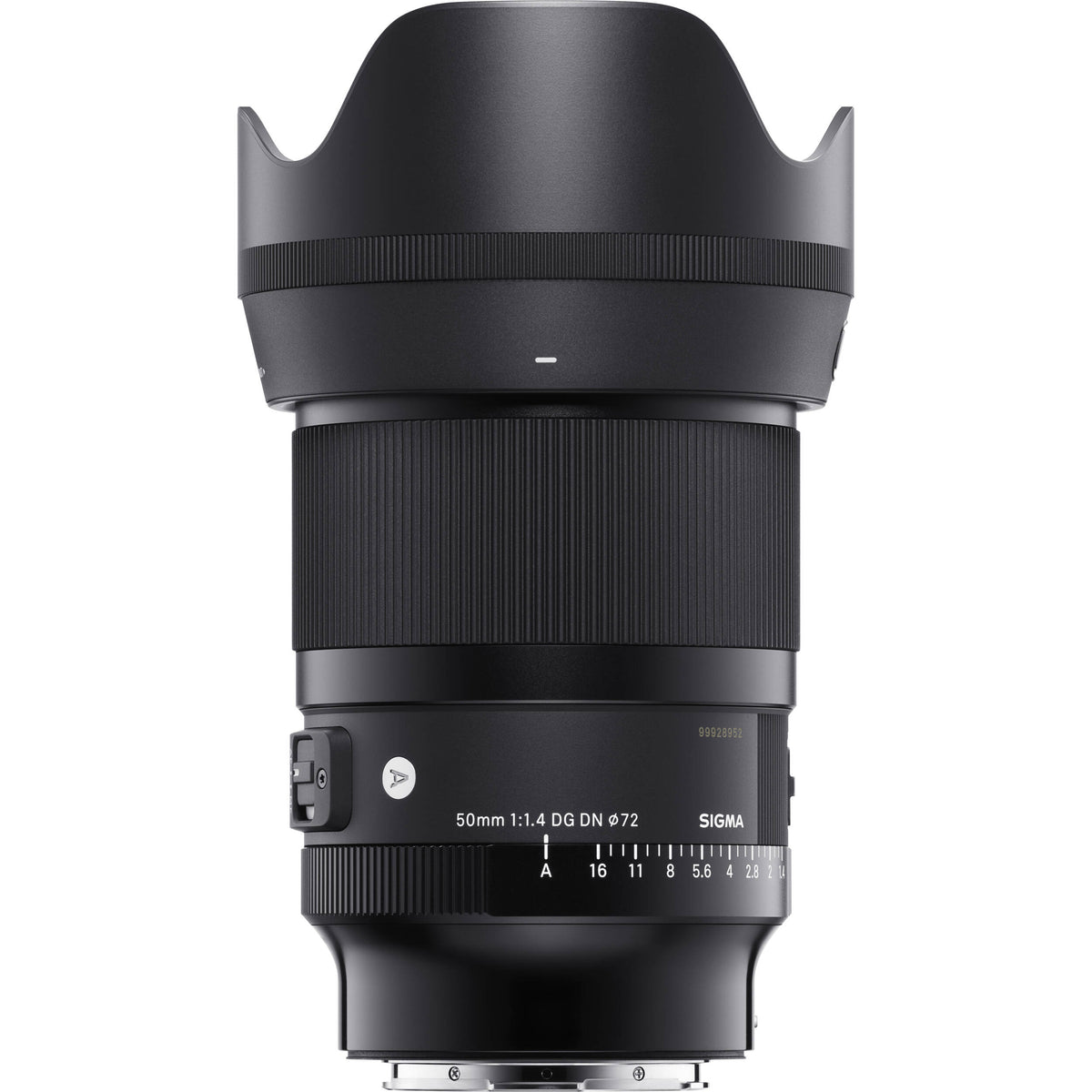 Lente Sigma 50mm f/1.4 DG DN Art - vista lateral