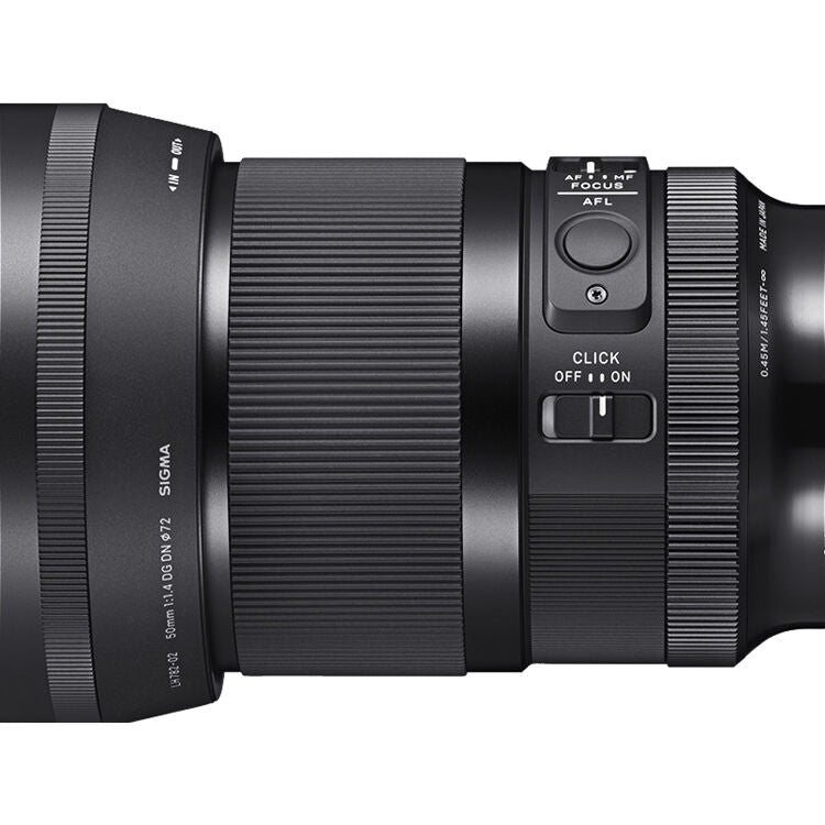 Lente Sigma 50mm f/1.4 DG DN Art - contenido de la caja