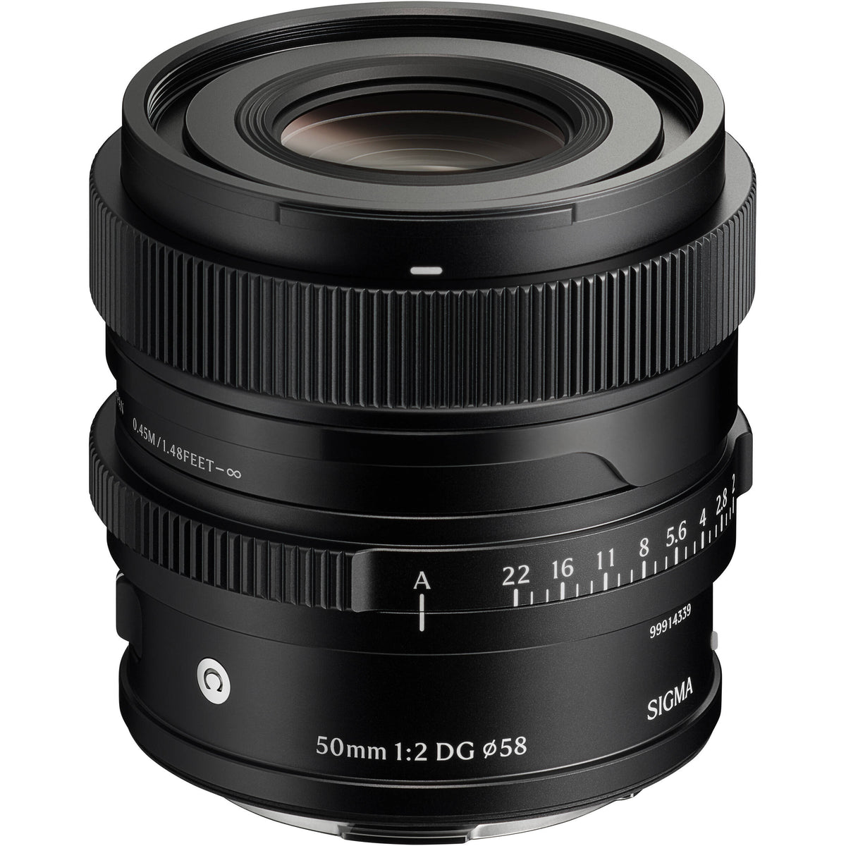 Lente Sigma 50mm f/2 DG Contemporary - vista frontal