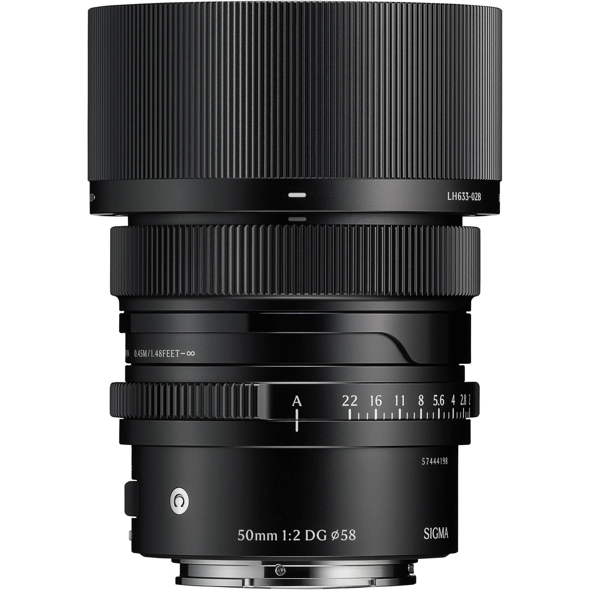 Lente Sigma 50mm f/2 DG Contemporary (Negro) - vista principal