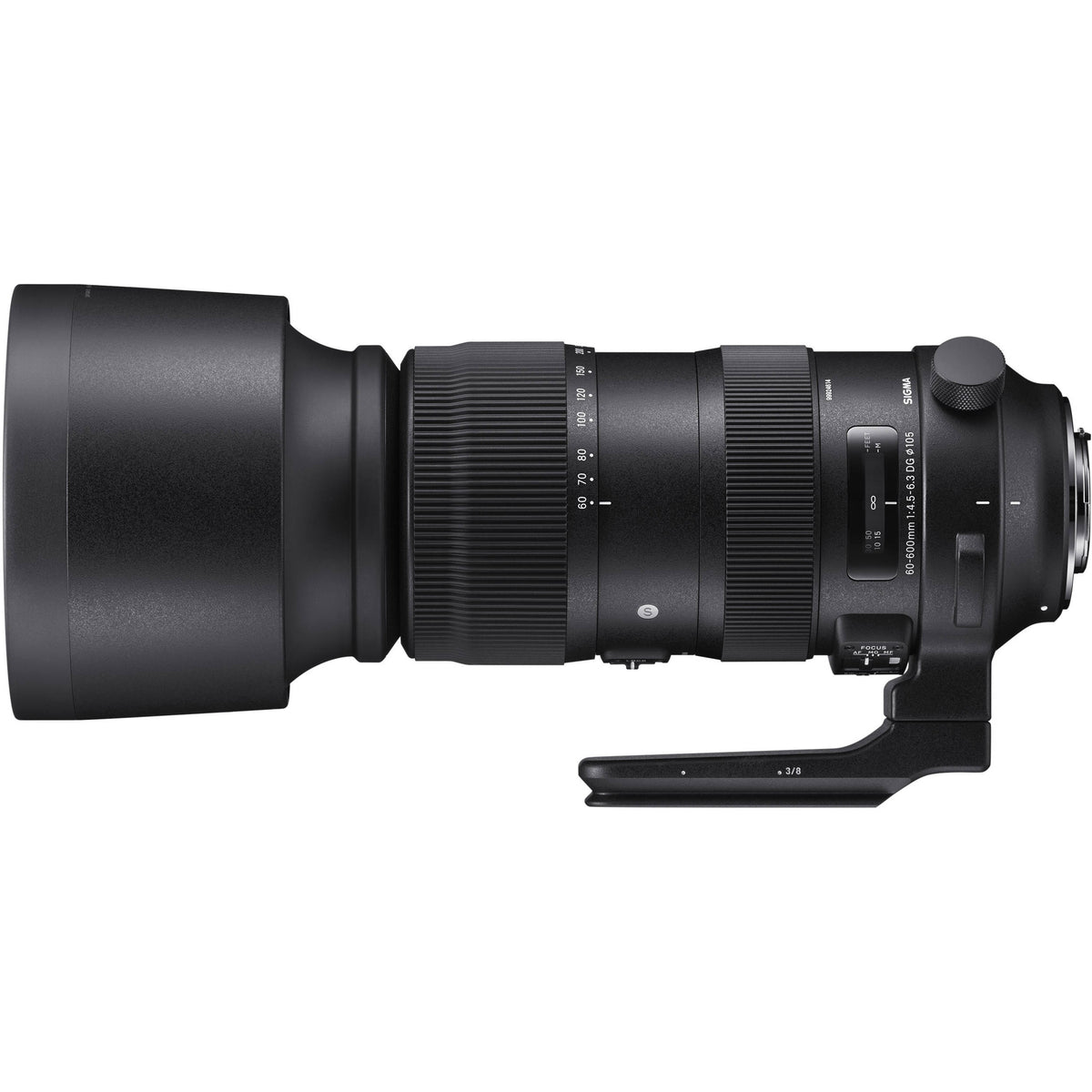 Lente Sigma 60-600mm f/4.5-6.3 DG OS HSM Sports - vista frontal