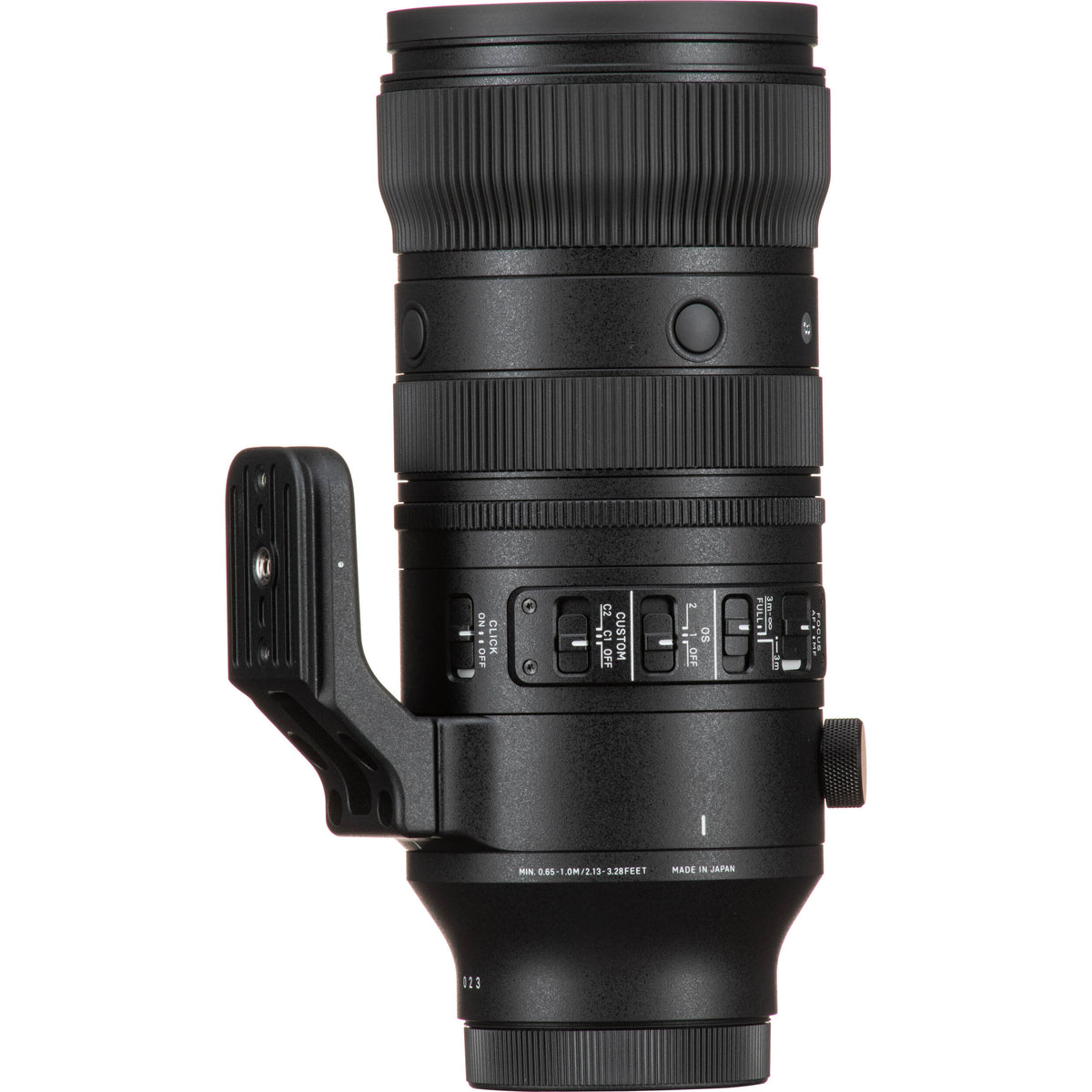Lente Sigma 70-200mm f/2.8 DG DN OS Sports - vista lateral