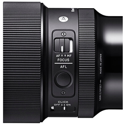 Lente Sigma 85mm f/1.4 DG DN Art - puertos y conexiones