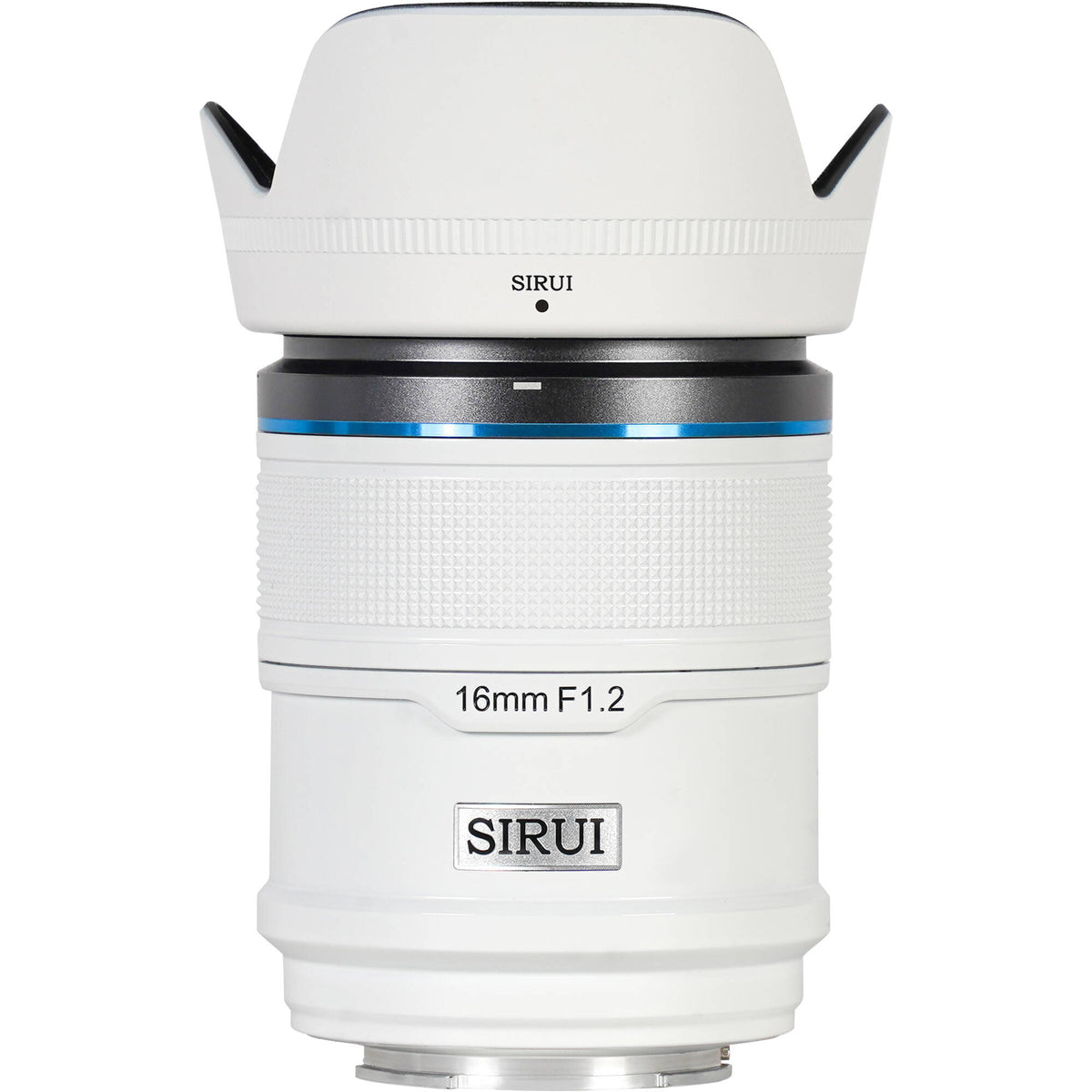 Lente Sirui Sniper 16mm f/1.2 Autofocus (Blanco) - vista lateral