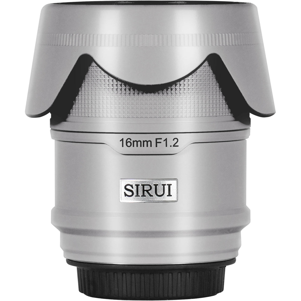 Lente Sirui Sniper 16mm f/1.2 Autofocus (Plateado) - vista trasera