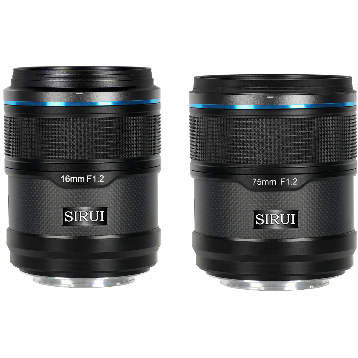 Lente Sirui Sniper 2 Kit con 16mm f/1.2 and 75mm f/1.2 (Negro) - vista principal