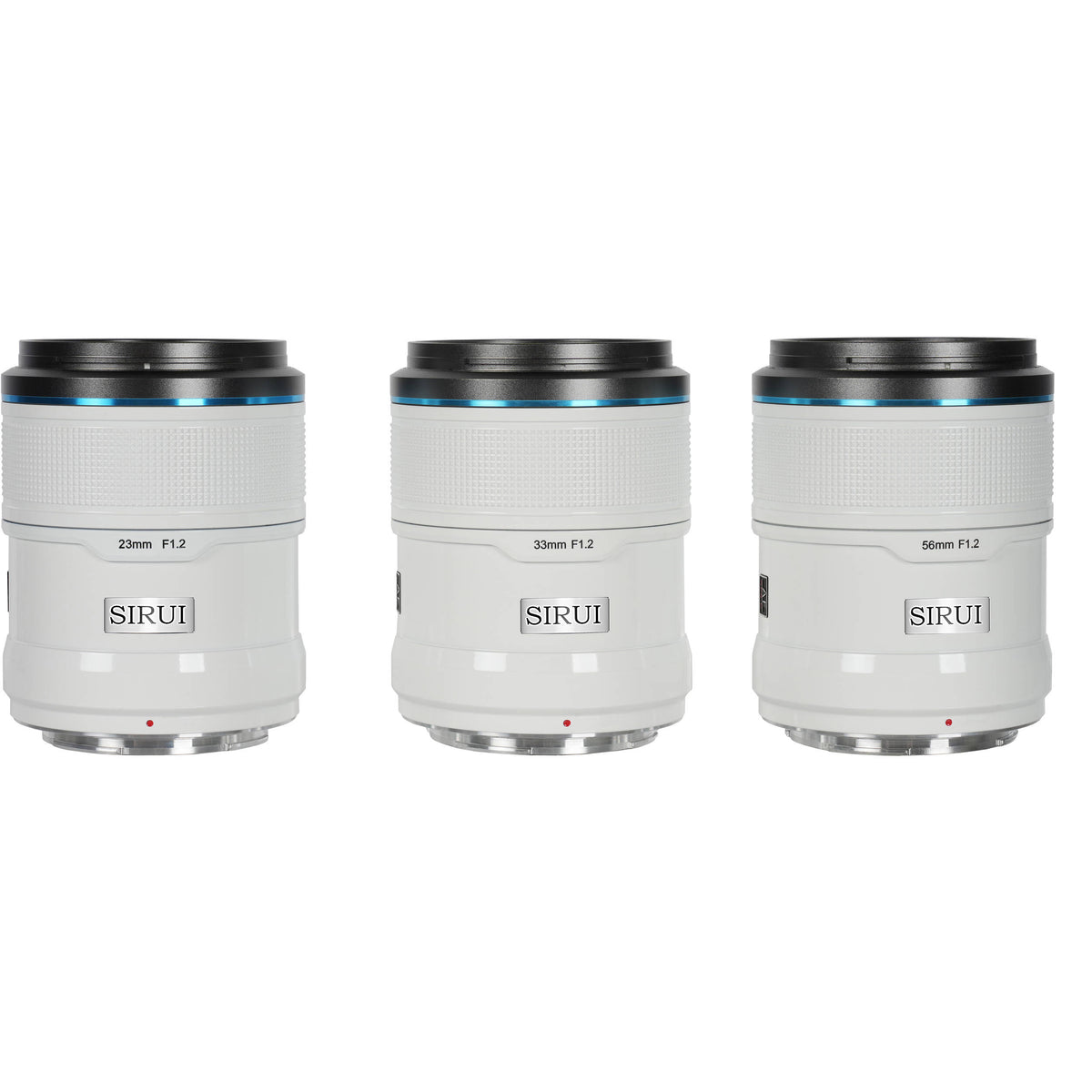Lente Sirui Sniper f/1.2 Autofocus 3- Kit (Blanco) - vista frontal