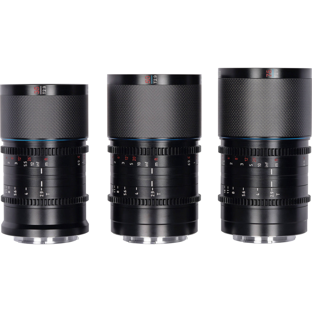 Lente Sirui Sniper f/1.2 Autofocus 3- Kit (Negro) - vista lateral
