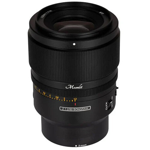 Lente SongRaw 50mm f/1.2 AF Moonlit - vista frontal